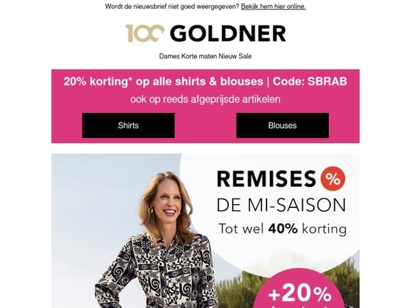 Modefavorieten in de uitverkoop