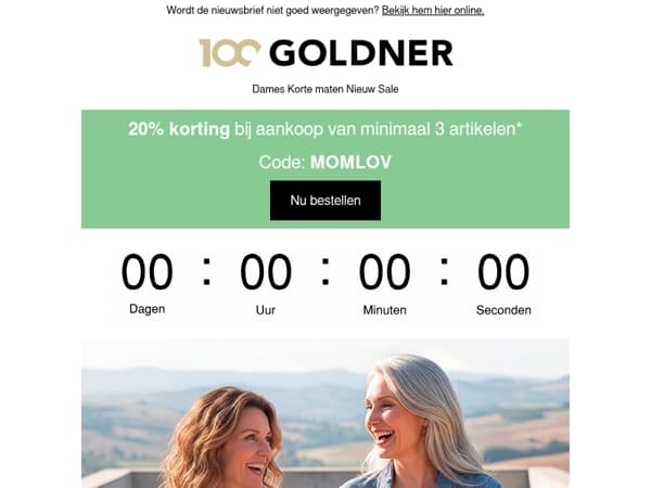 Laatste dag: 20% korting op alles