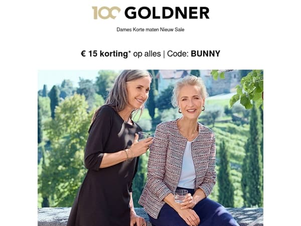 Nieuw: shopplezier met € 15 korting