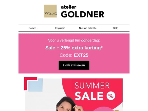 Uw 25% extra korting wacht op u ! ⌛​ Wees er snel bij! Tijdelijke actie