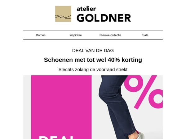 Deal van de dag: 40% korting op schoenen