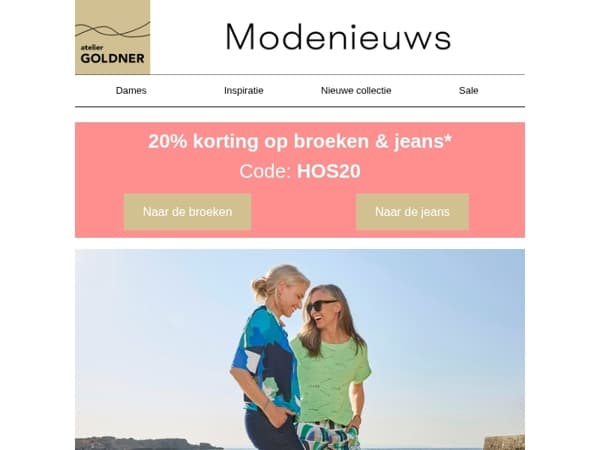 20% korting op de perfecte broek
