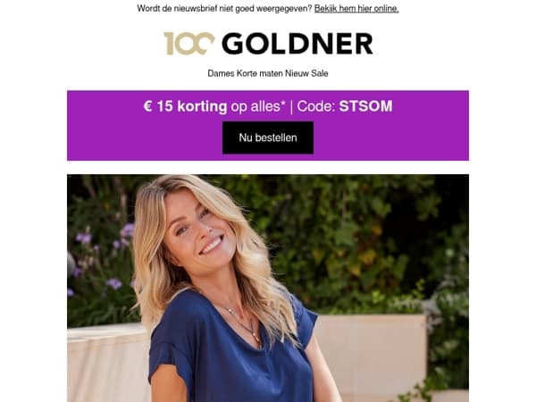 € 15 korting op alles – nu inwisselen
