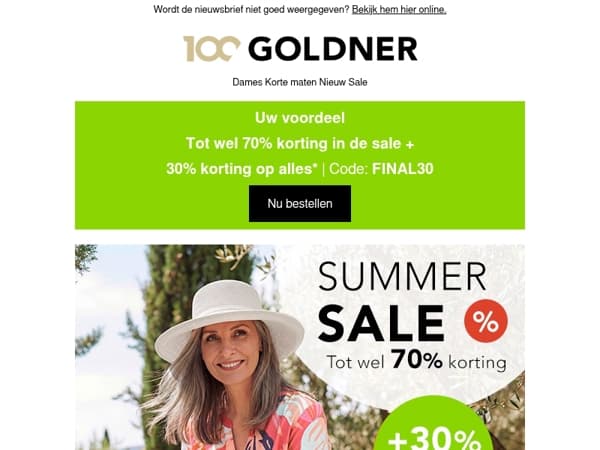 ⏰Tot wel 70% korting in de sale