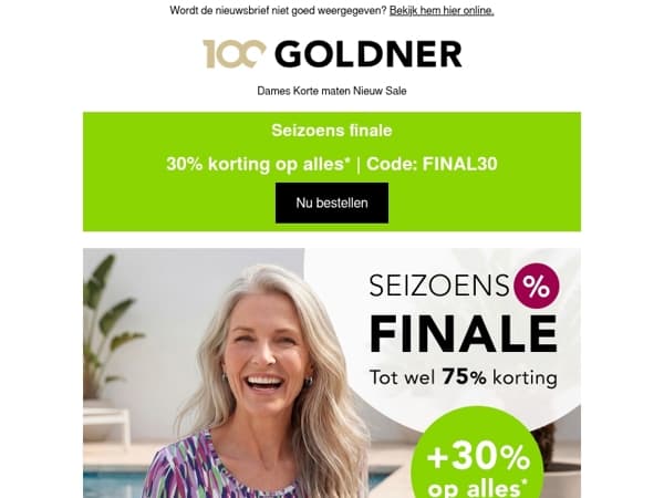  30 % korting op alles – bespaar meer dan ooit tevoren!