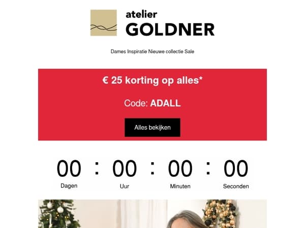 € 25 korting op alles