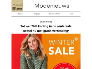 Alleen vandaag nog: gratis verzending in de ❄️sale