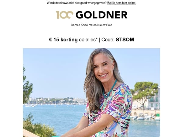 € 15 korting: voor uw zomerlook