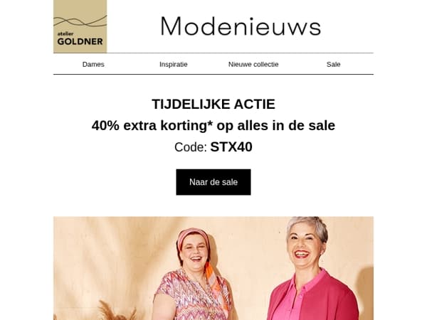 ☀️ 40% extra korting op alles in de sale