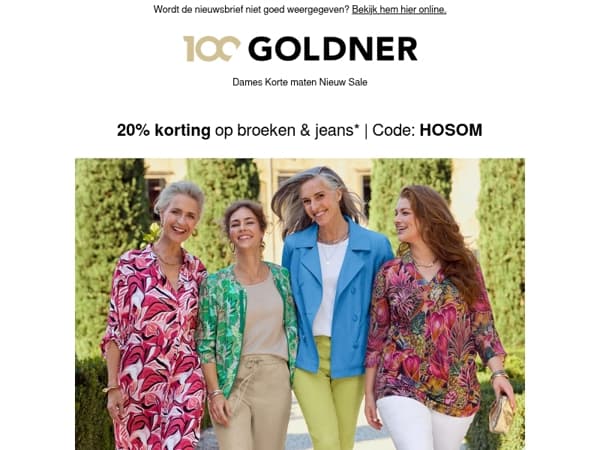 🔔 20% korting op alle broeken & jeans