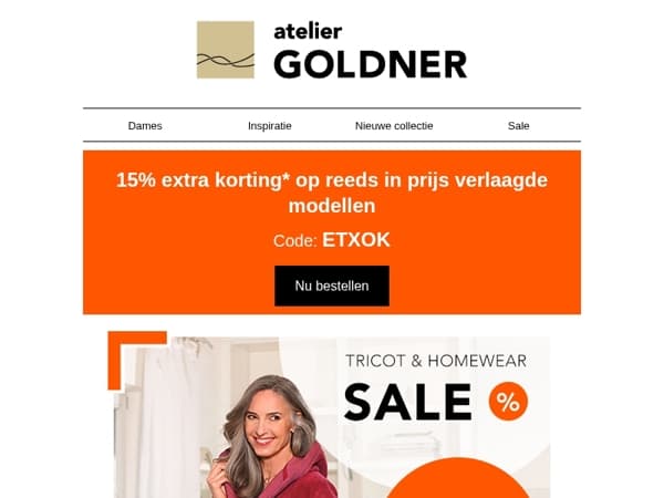 Tot wel 50% korting + 15% extra korting op reeds in prijs verlaagde modellen