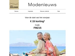 € 15 korting voor uw nieuwe look