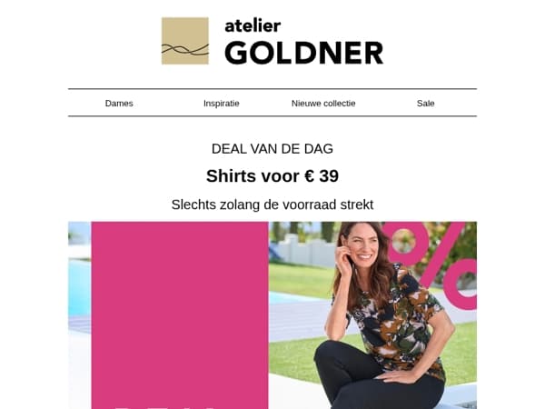 Deal van de dag: alle shirts voor € 39