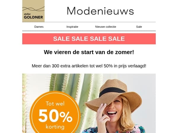 Meer dan 300 extra artikelen tot wel 50% in prijs verlaagd!
