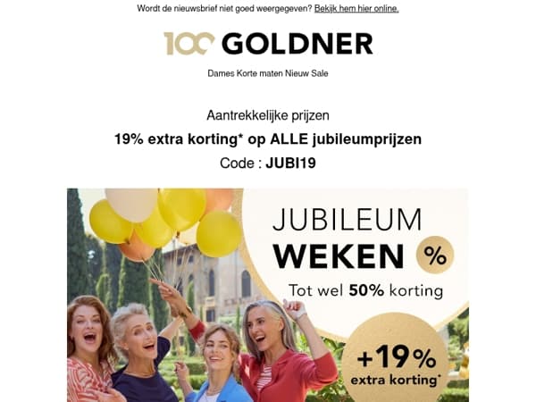Tot wel 50% korting + 19% extra korting