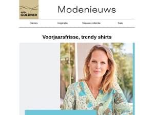 Voorjaarsfrisse, trendy shirts