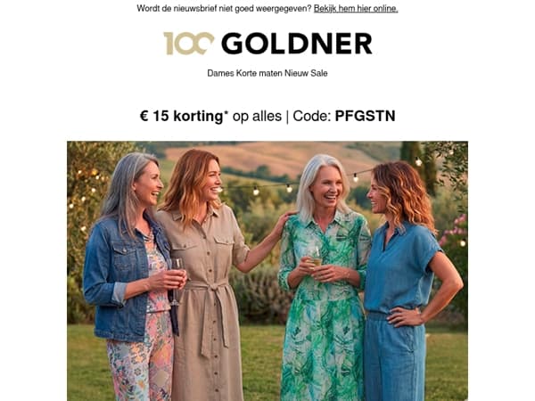 🔔  € 15 korting – bestel uw favorieten vandaag nog