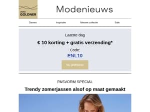 Wees er snel bij: alleen vandaag!