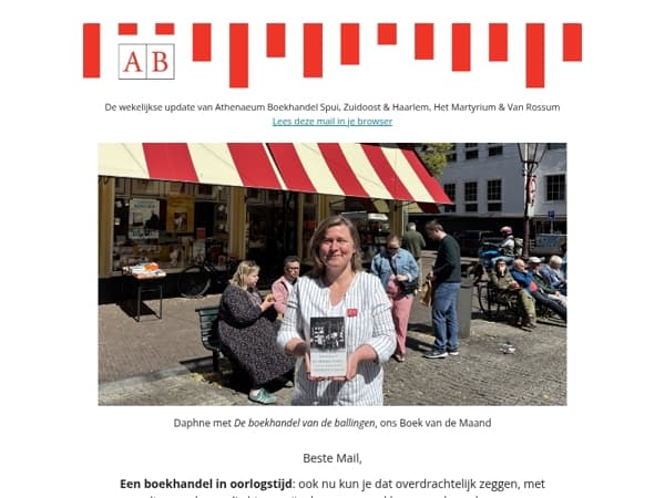 Boekhandels in oorlogstijd: nieuw Boek van de Maand