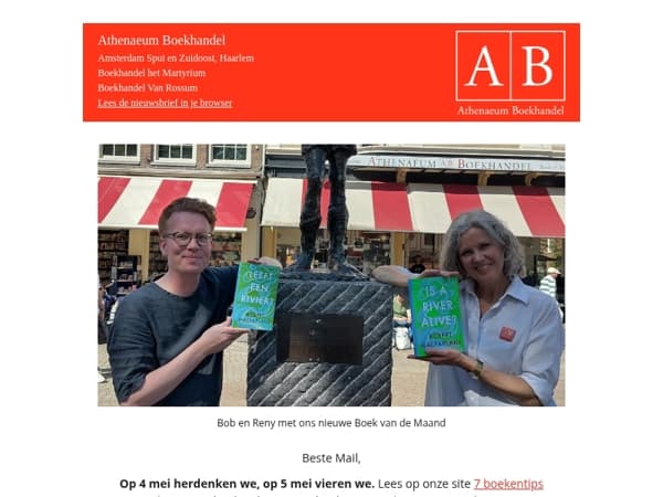 Leeft een rivier? Plus: lezen rondom 4 & 5 mei