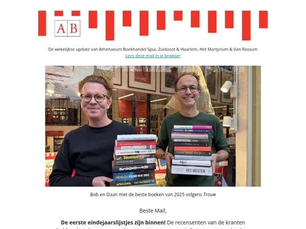 Eindejaarslijstjestijd