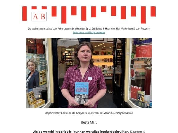 Caroline de Gruyter schreef het Boek van de Maand