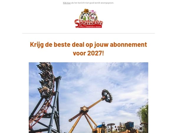 50% korting op je abonnement voor '26 en '27!