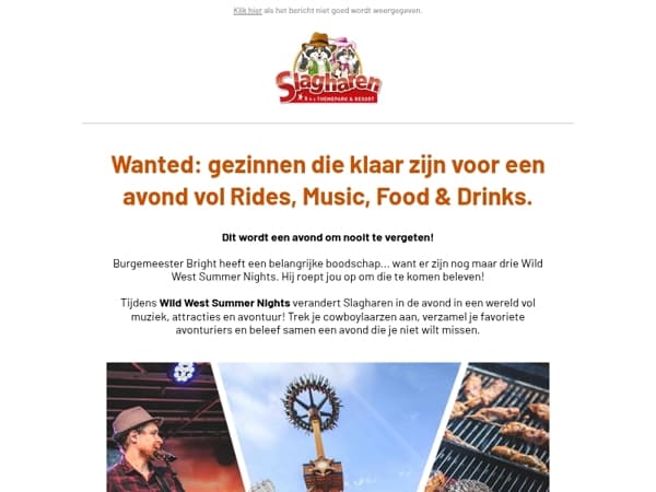 Wanted! Avonturiers die de Summer Nights niet willen missen.