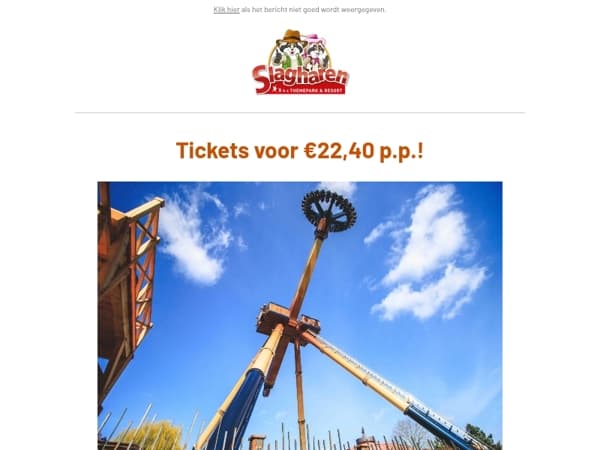 Laatste dagen: tickets van €22,40