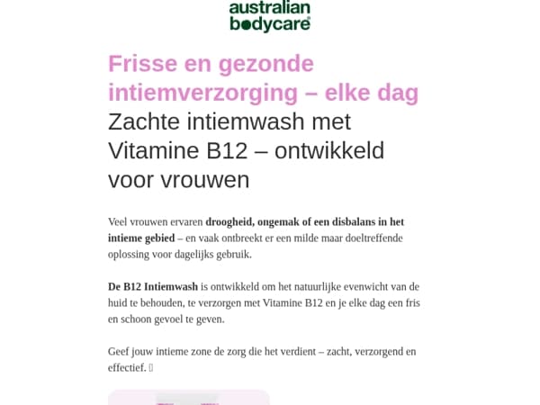 Heb jij onze nieuwigheid voor intieme balans al geprobeerd? 🌸