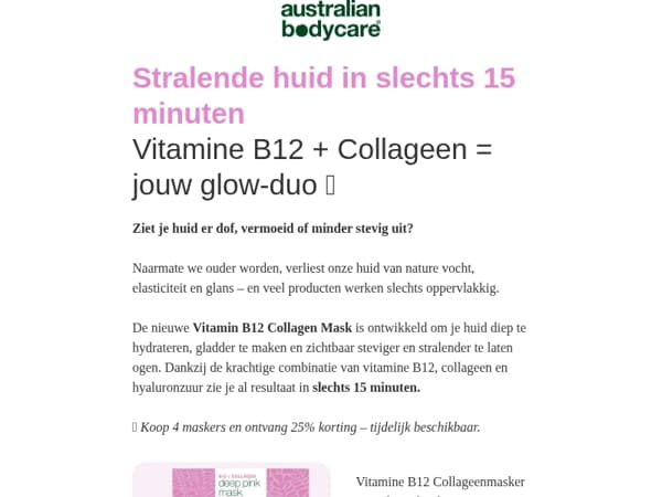 Geef je huid nieuwe energie – 25% korting op onze B12-nieuwkomer✨
