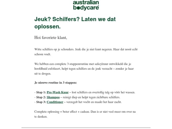Favoriete klant, je hoofdhuid heeft hierop gewacht ✨