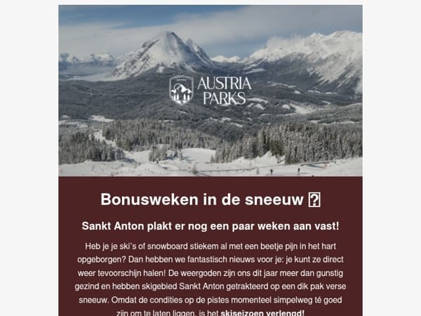 Sneeuwupdate: skiseizoen Sankt Anton verlengd! ⛷️
