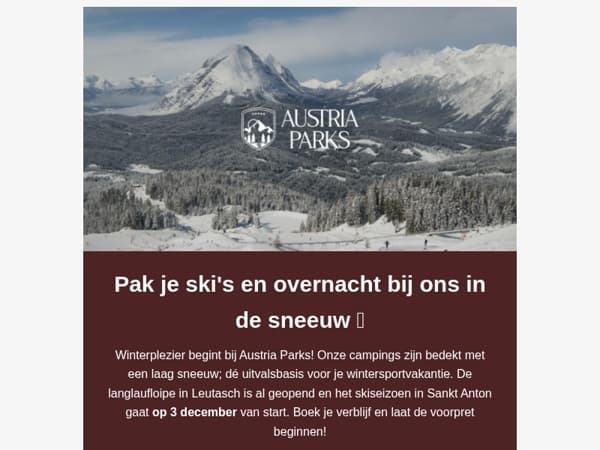 Het wintersportseizoen is begonnen; beleef het van dichtbij! 🎿