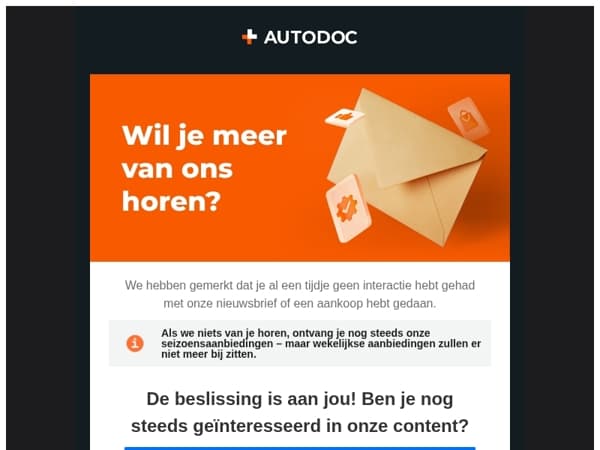  Actie vereist❗Laten we contact houden! 