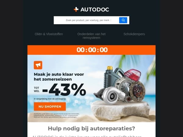  Geweldige zomeraanbiedingen van AUTODOC 🧡 