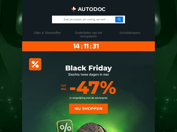  Plaats je eerste bestelling op Spring Black Friday! 🤑 
