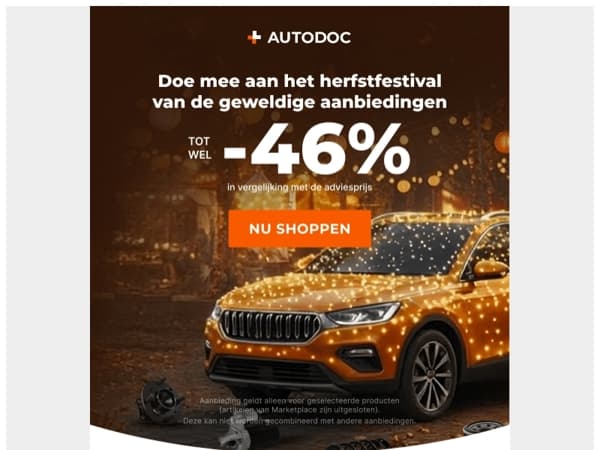  👉 Doe mee aan het herfstfestival van de geweldige aanbiedingen bij AUTODOC 
