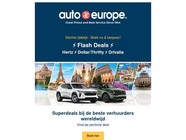 Flash Deals ⚡ Hertz ⚡ Dollar/Thrifty ⚡ Drivalia