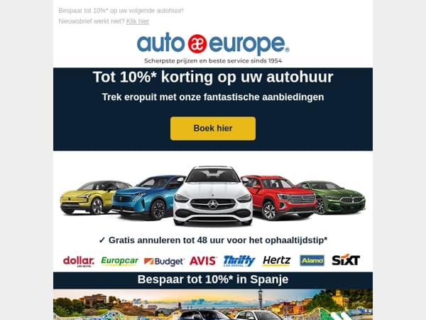 Mis het niet! Boek nu & bespaar tot 10%