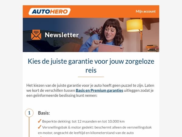 Garanties eenvoudig uitgelegd met Autohero: basis vs. Premium
