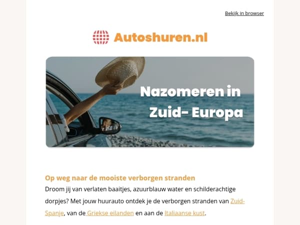 Nazomeren in Zuid Europa