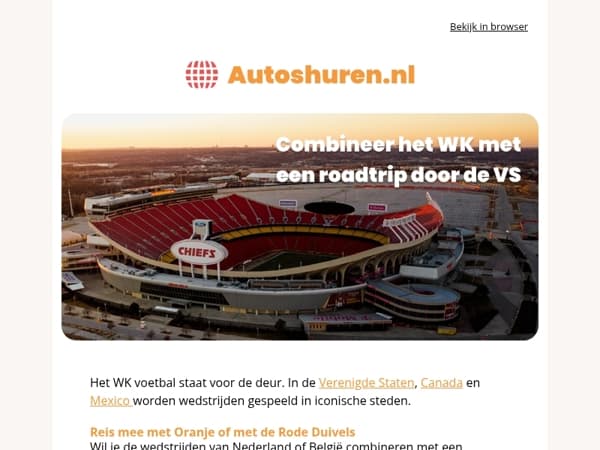 Combineer het WK voetbal met een iconische roadtrip