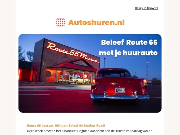 Beleef Route 66 met je huurauto!