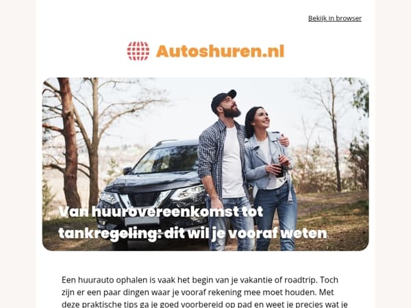 Waar moet je op letten bij het ophalen van een huurauto?