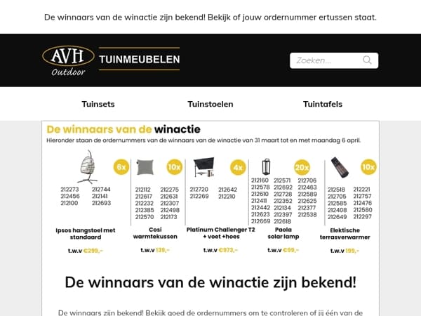 De winnaars van onze actie is bekend! 🐣