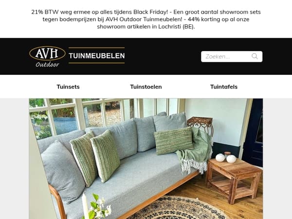 21% BTW weg ermee! De gehele week Black Friday! 44% korting op ALLES in Lochristi (BE)