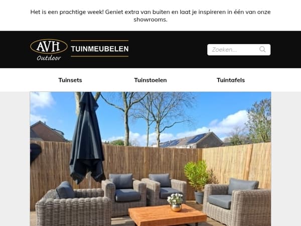 Maximaal genieten met AVH Outdoor Tuinmeubelen