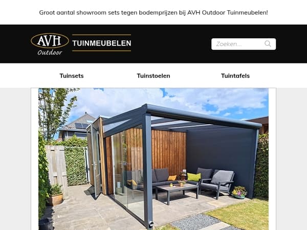 Groot aantal showroom sets tegen bodemprijzen