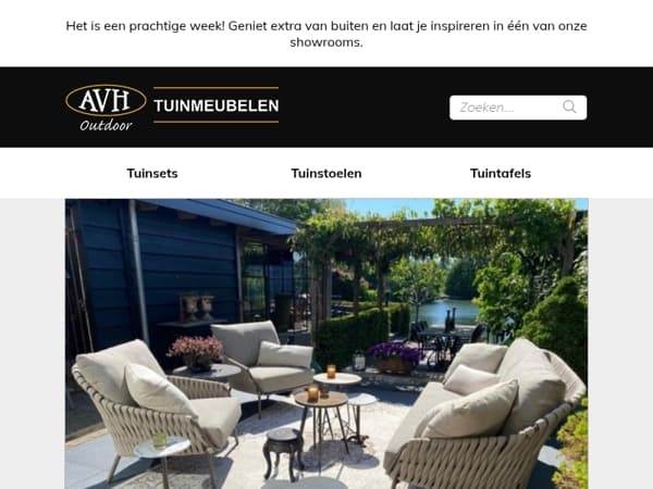 Maximaal genieten van het weer met AVH Outdoor Tuinmeubelen